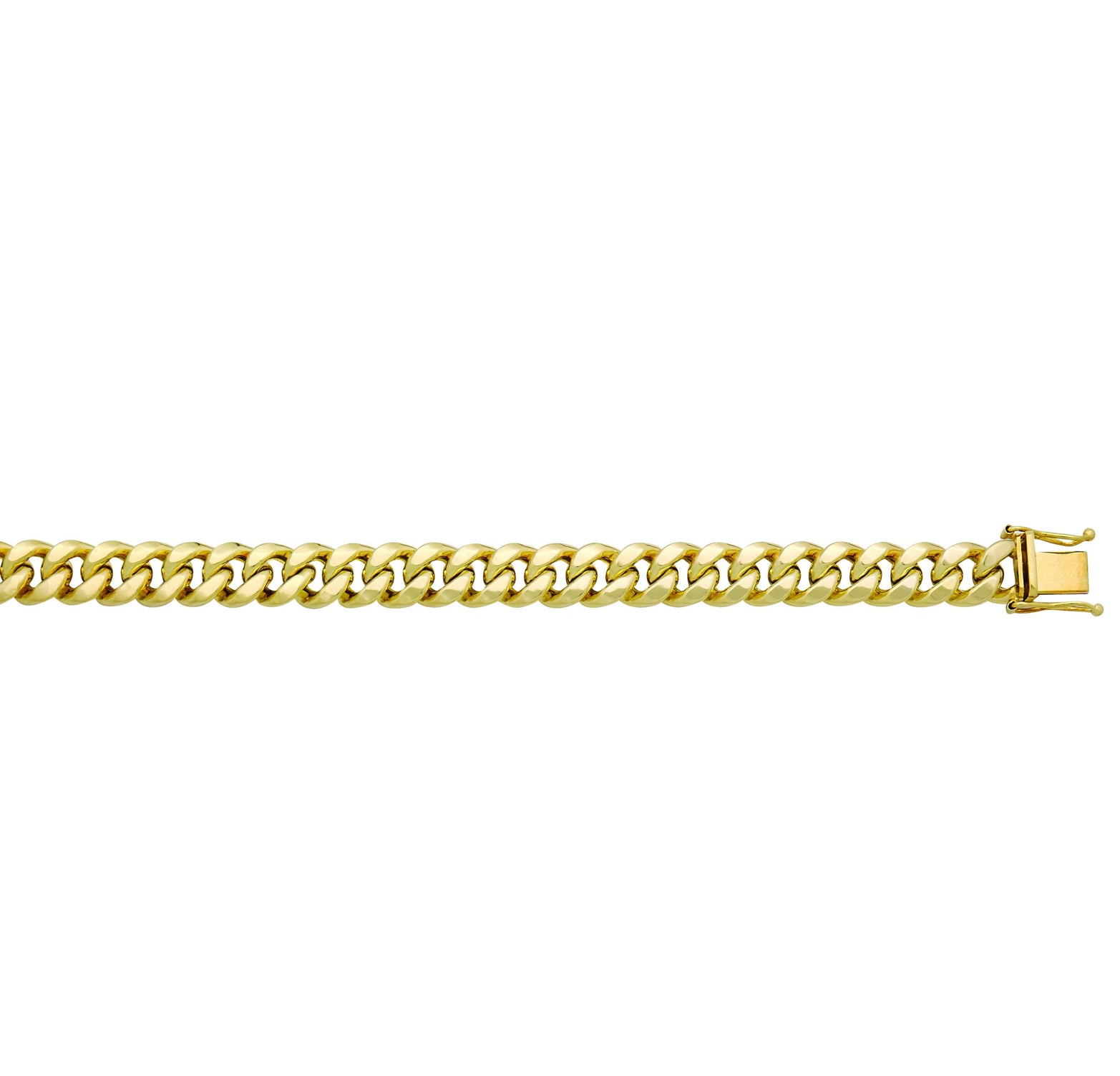 14K SEMI-SOLID GOLD - MIAMI CUBAN LINK CHAIN 11.3MM .