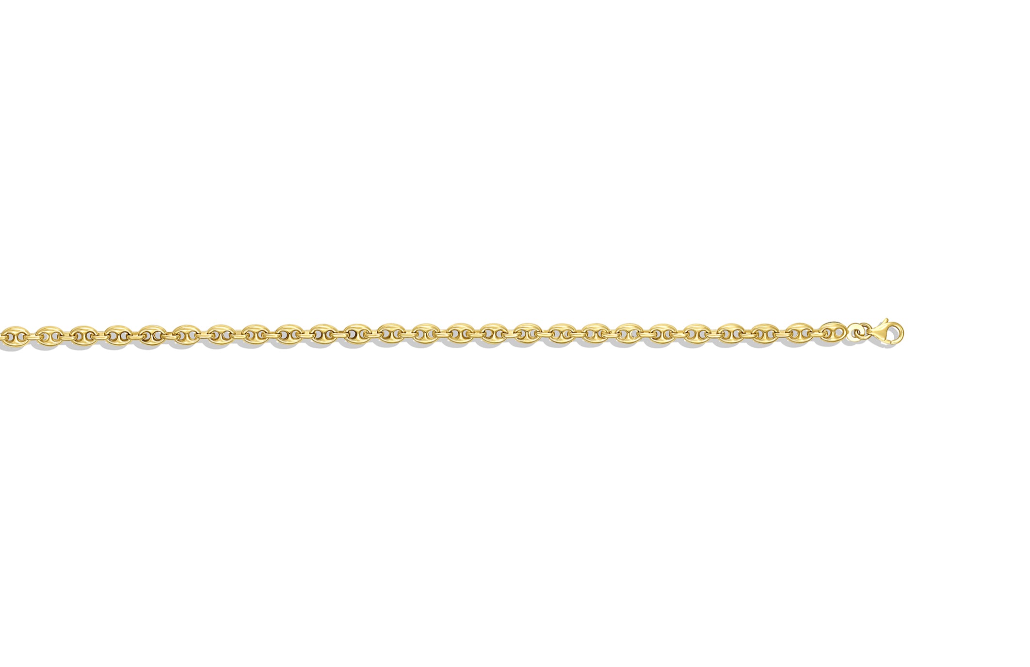 14K GOLD - PUFFED MARINER CHAIN 5MM.