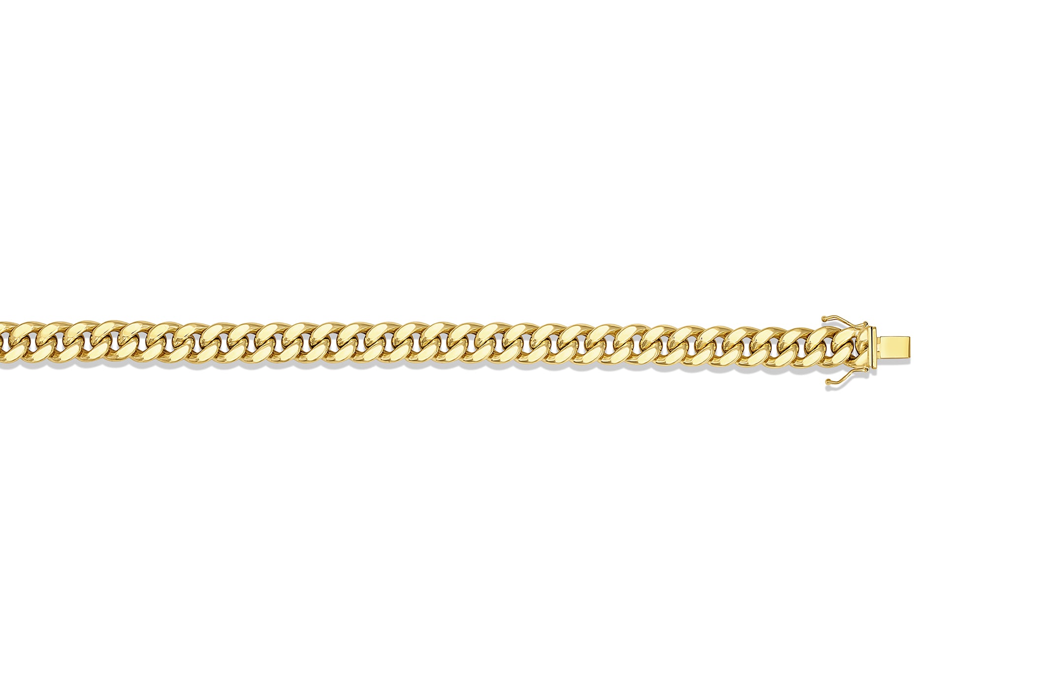 10K SEMI-SOLID GOLD - MIAMI CUBAN LINK CHAIN 9.5MM.