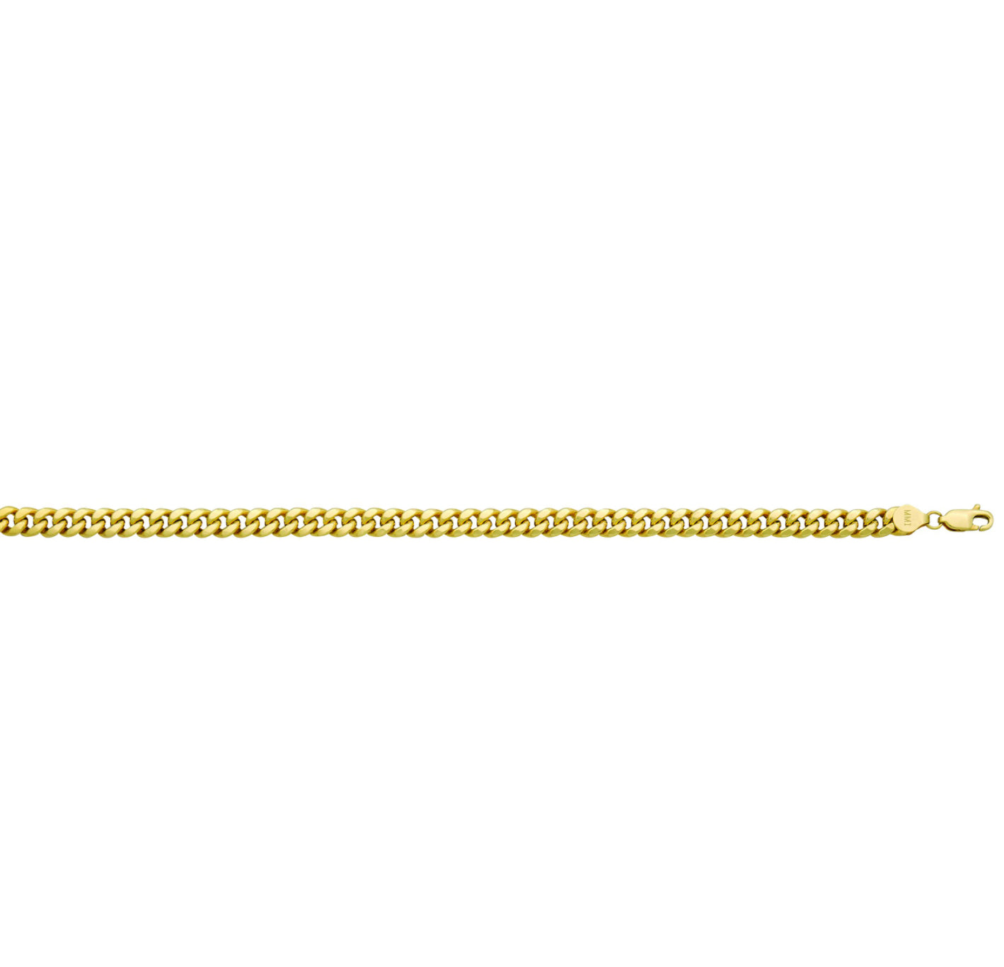 14K SEMI-SOLID GOLD - MIAMI CUBAN LINK CHAIN 6.1MM .