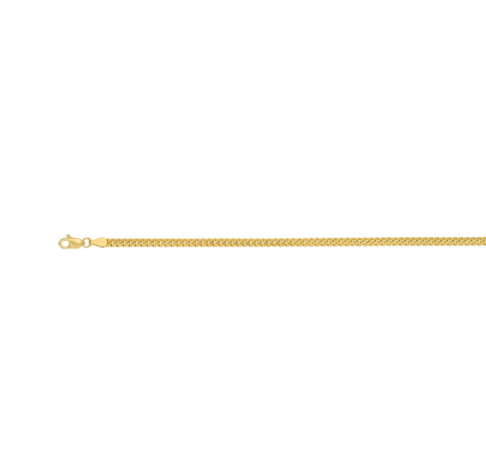 10K GOLD - MIAMI CUBAN LINK CHAIN 2.5MM .