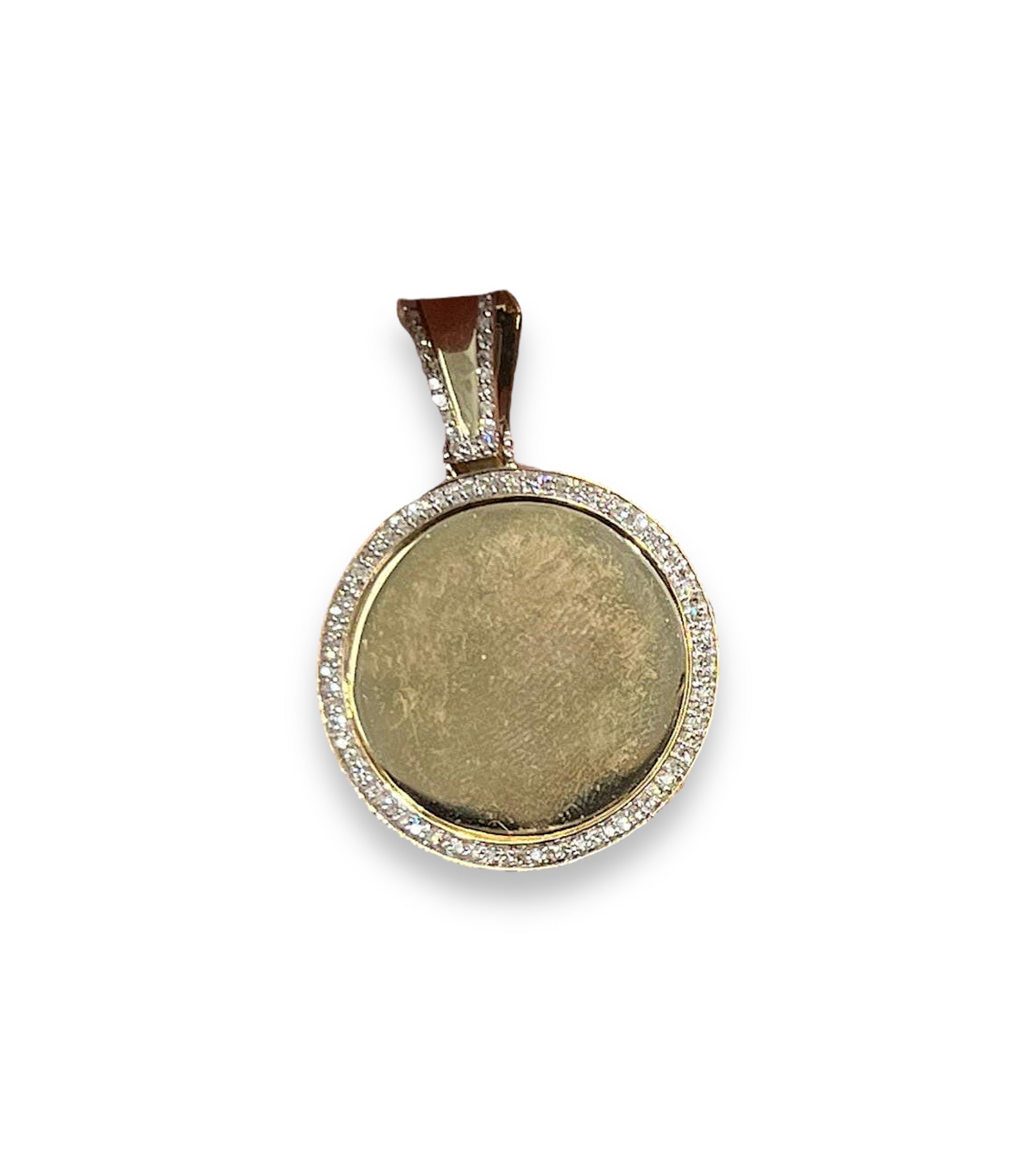 DIAMOND ROUND MEMORY PICTURE PENDANT