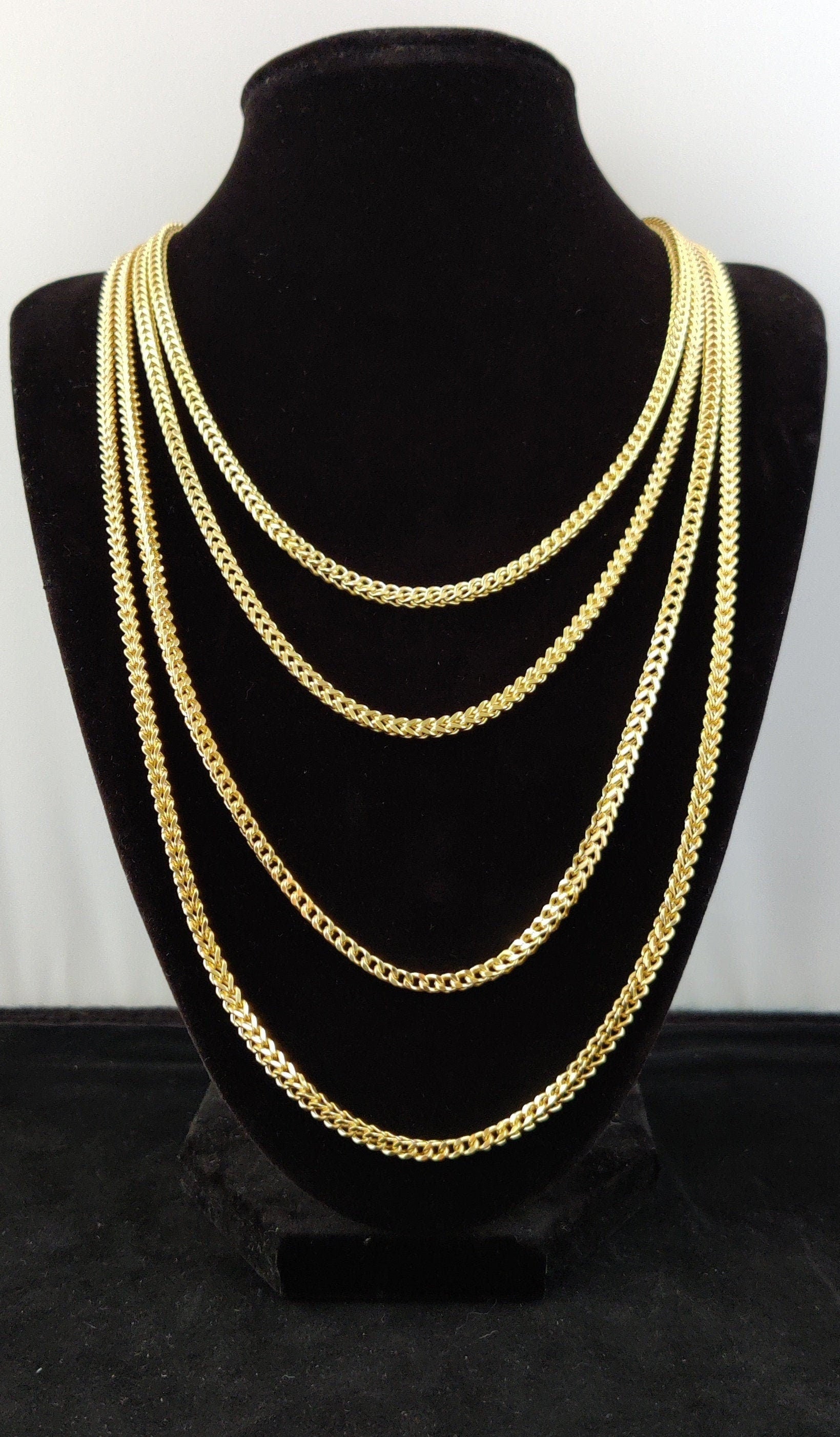 Solid 10k Gold - Franco Chain 3mm