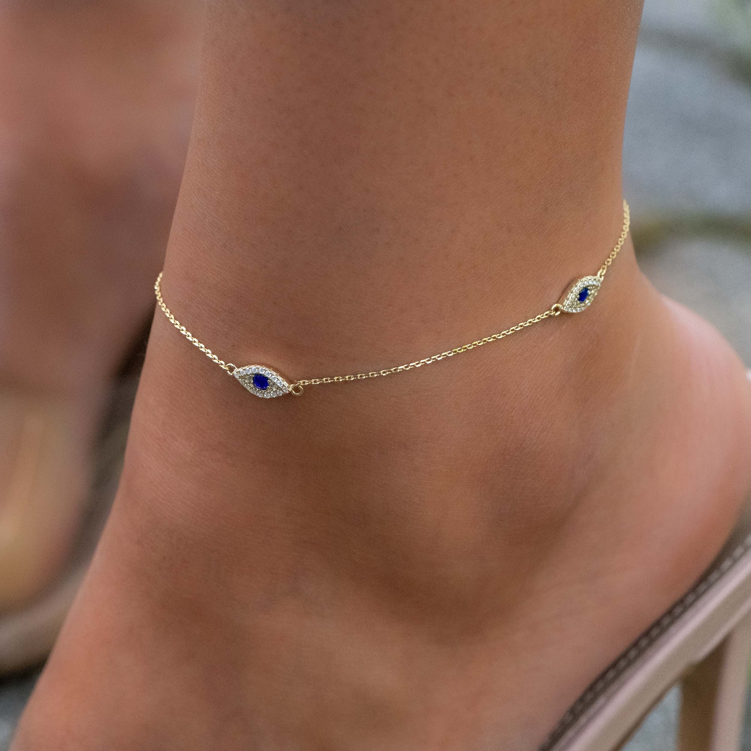 ***Evil Eye Fashion Anklet